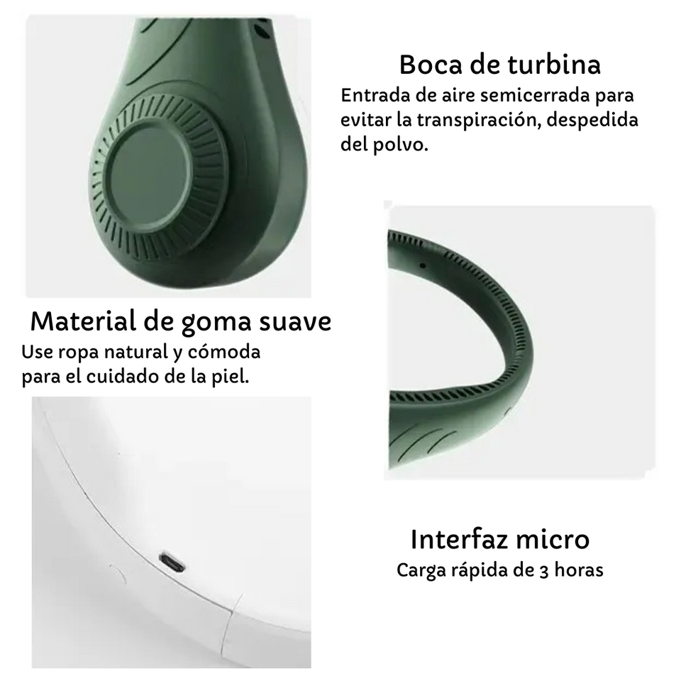 VENTILADOR  DE CUELLO PORTATIL - HACEMOS ENVIOS A TODO EL PERU